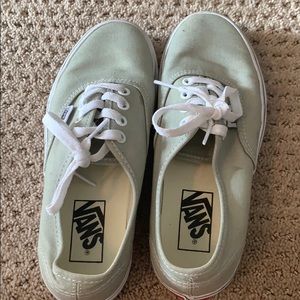 Vans Neutral Green Size 6. Barely Worn. Some wear.